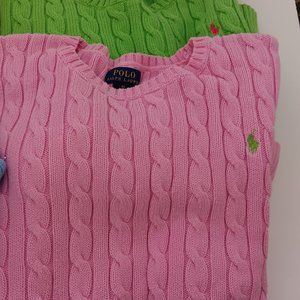 Cable knit pullover sweater